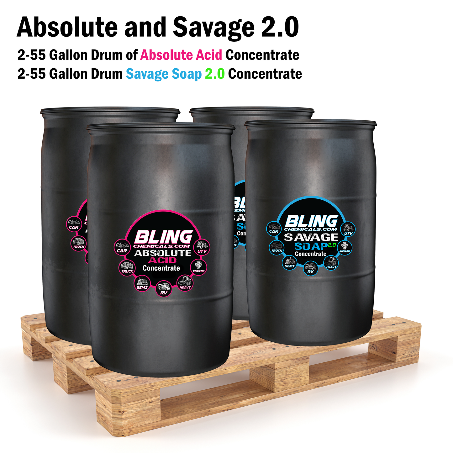 Absolute Acid and Savage Soap 2.0 Pallet