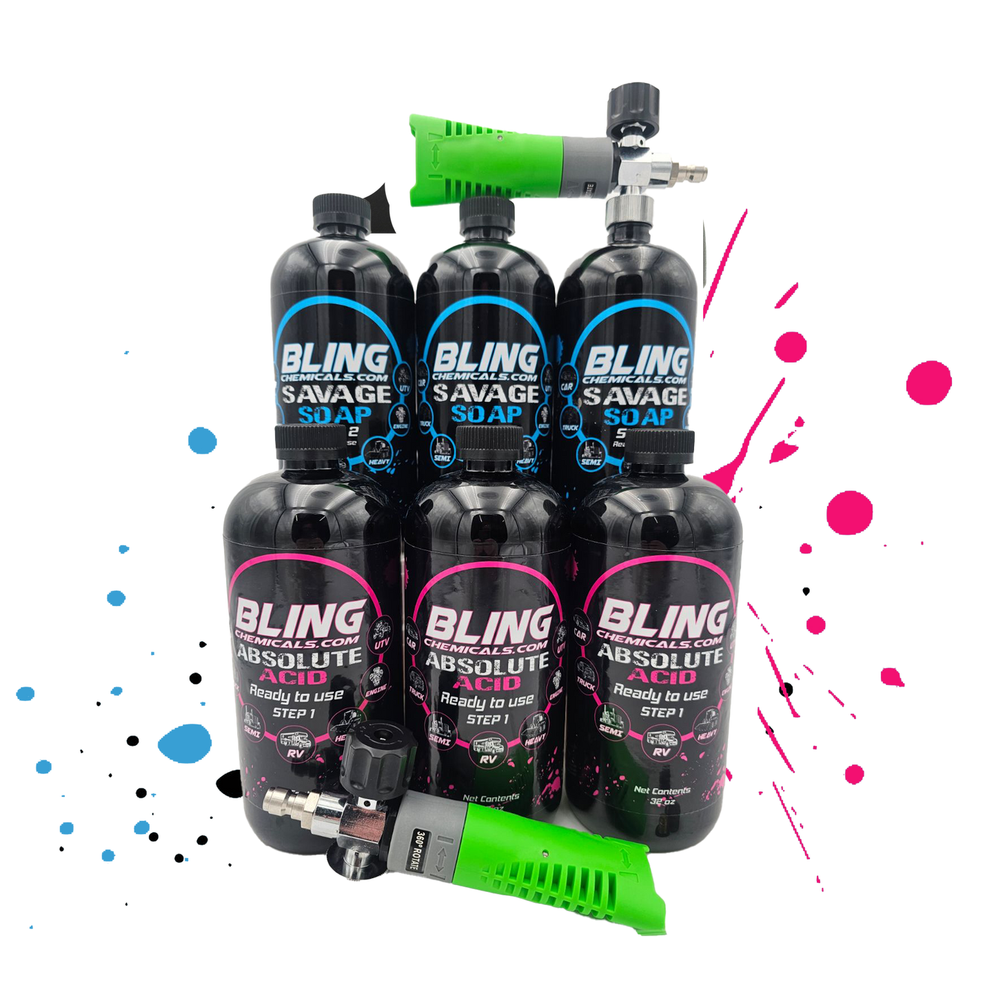 2-Step Touchless Vehicle Wash Kits